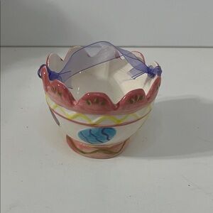 Charming Pink and Purple Ceramic Vase